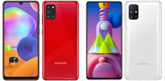 Samsung Galaxy A31 a Galaxy M51