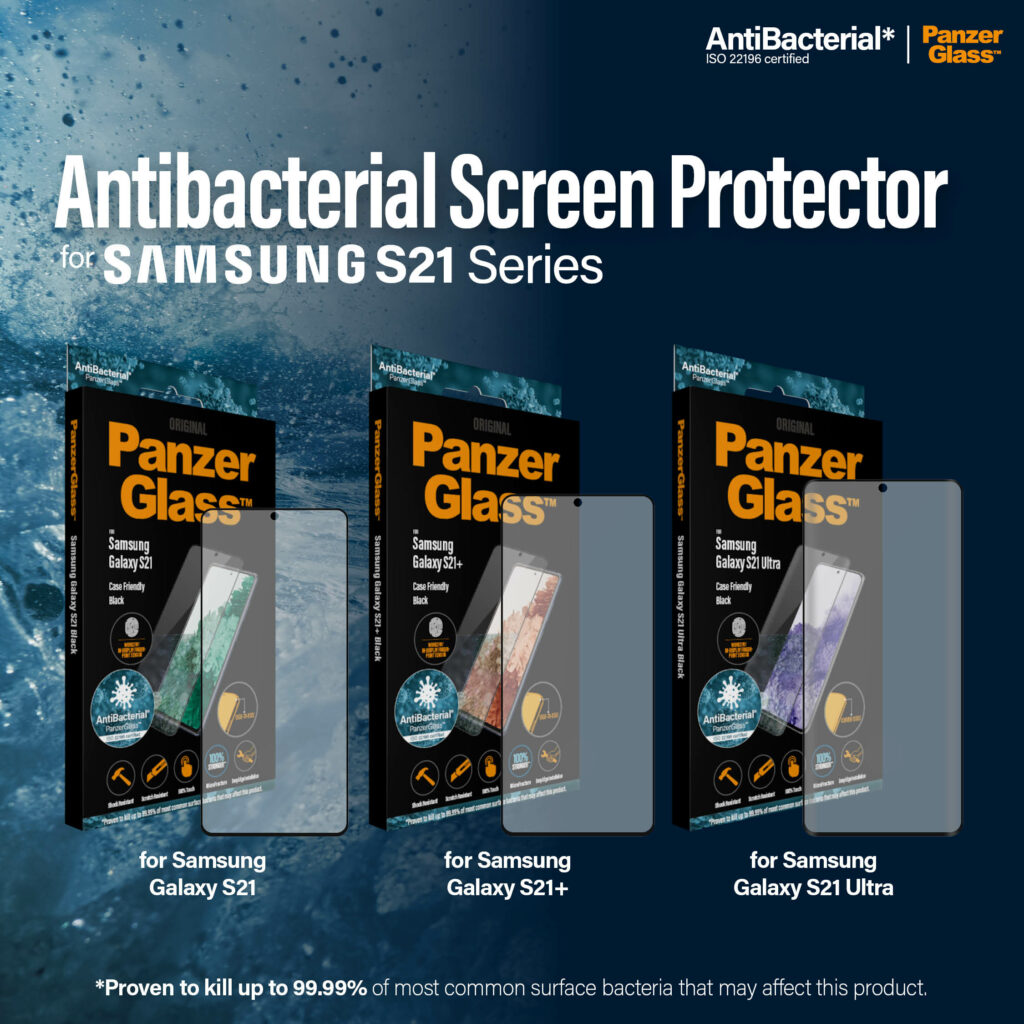PanzerGlass představuje nová antibakteriální skla pro Samsung Galaxy S21