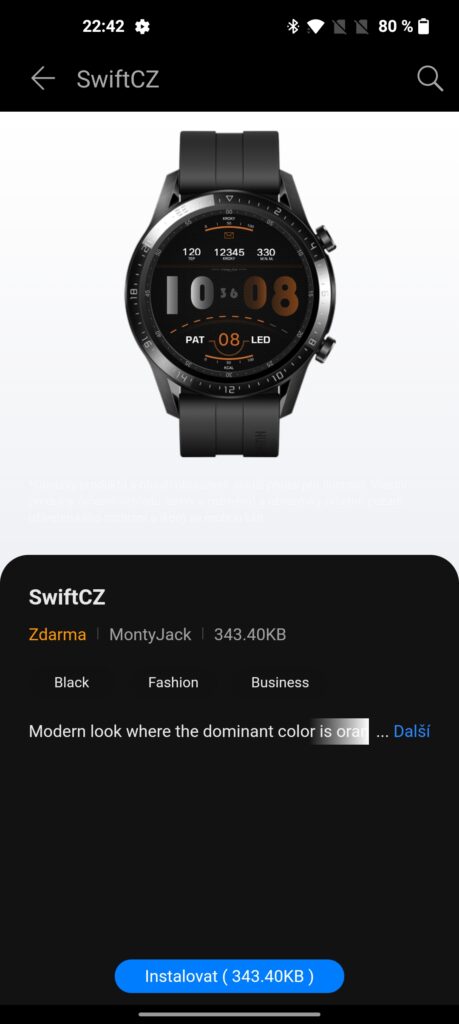 Ciferník SwiftCZ pro hodinky Huawei Watch GT2 Pro
