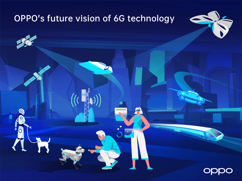 OPPO zveřejnilo studii o síti 6G s vizí komunikace nové generace