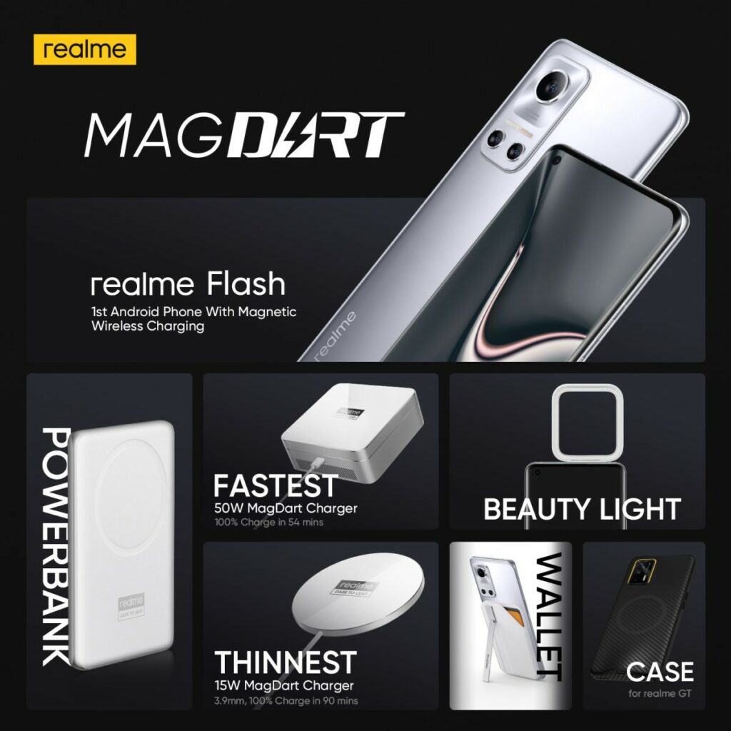 Ekosystém magnetického nabíjení Realme MagDart