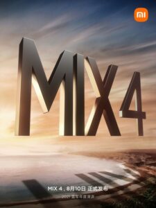  Oficiální pozvánka Xiaomi k představení telefonu Mi MIX 4