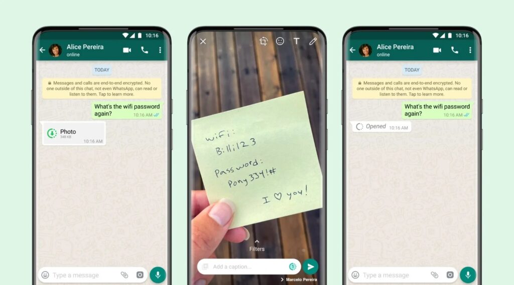 Jednorázové zobrazení fotek a videí v aplikaci WhatsApp