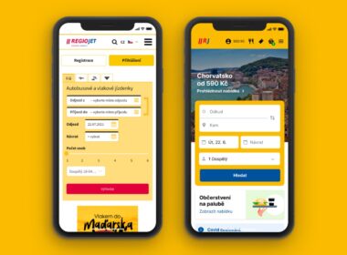 Nový web a mobilní aplikace RegioJet