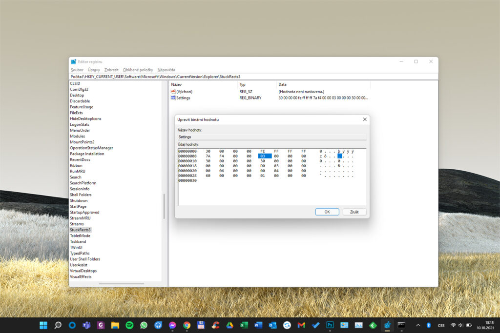 Windows 11 Editor registrů