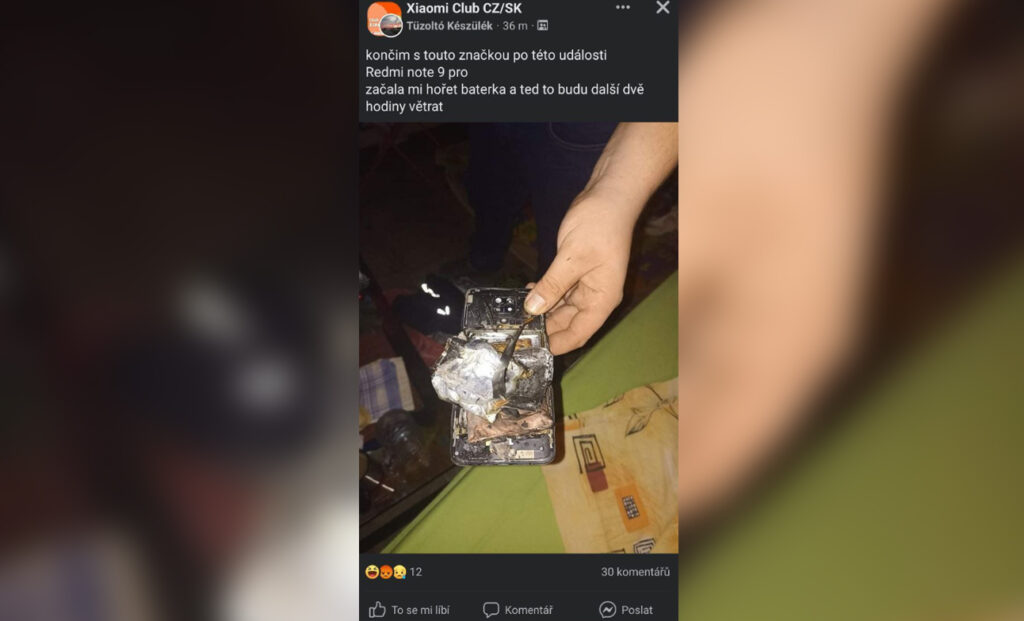 Redmi Note 9 Pro exploze