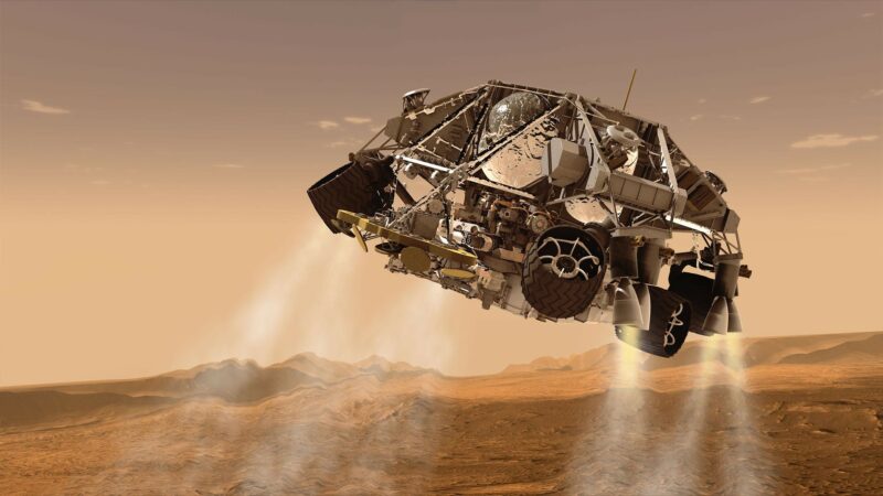 Vrtulník Ingenuity na Marsu vyfotil následky „sedmi minut hrůzy“